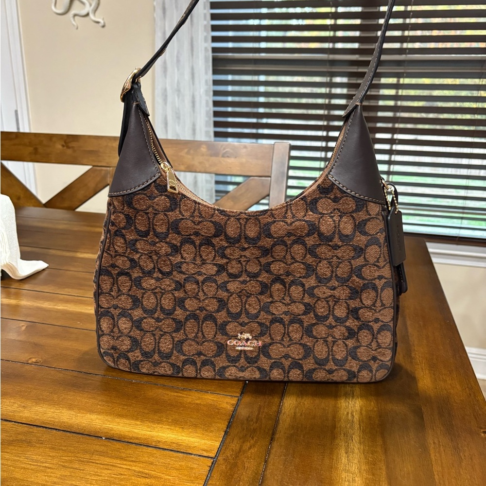 Coach Ella shoulder bag signature chenille